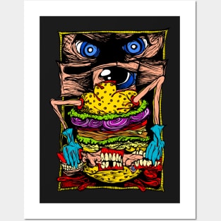 Cheeseburger on crack Posters and Art